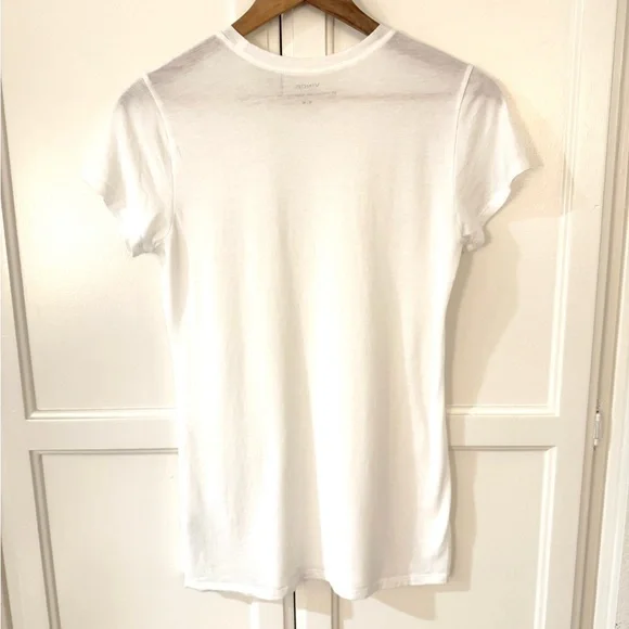 Vince Softest Featherweight Short Sleeve Tee in White - Picture 6 of 10